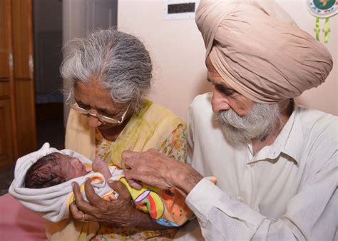 70 year old woman gives birth to newborn baby